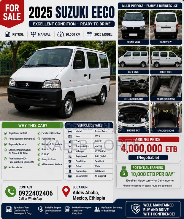 Suzuki Eeco 2025 White