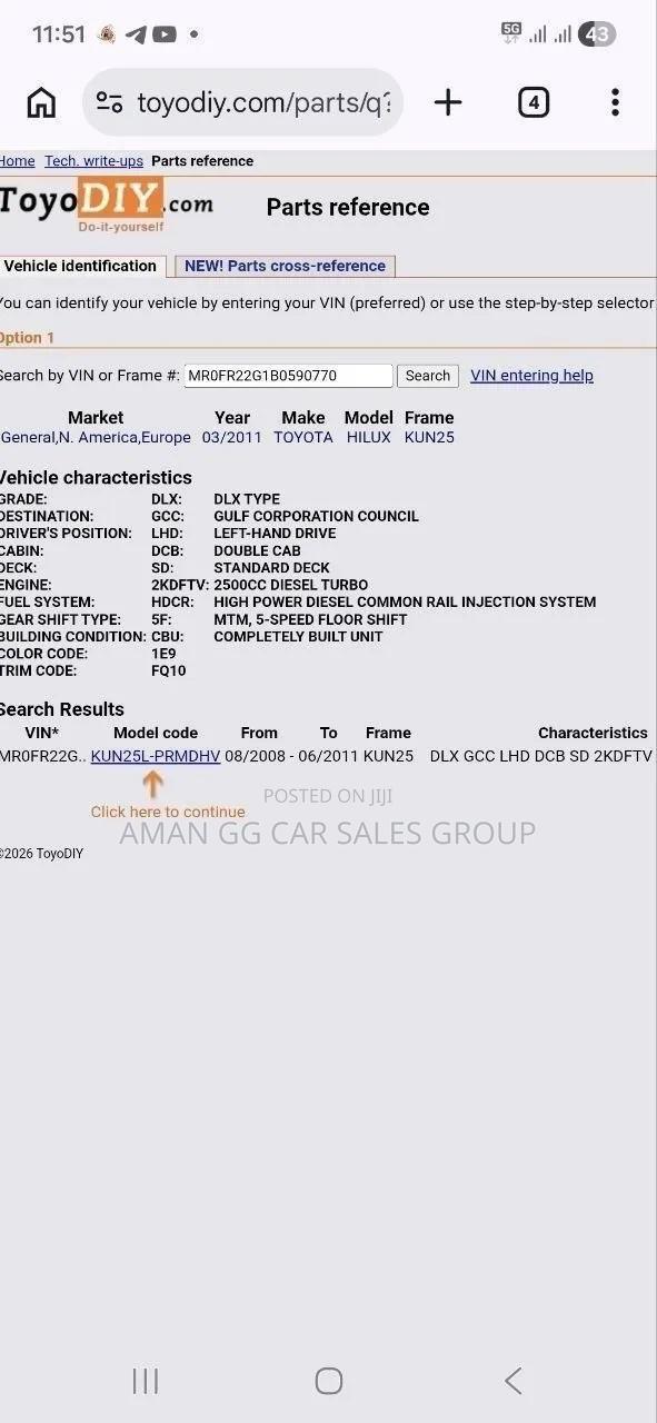 Toyota Hilux 2012 Gray